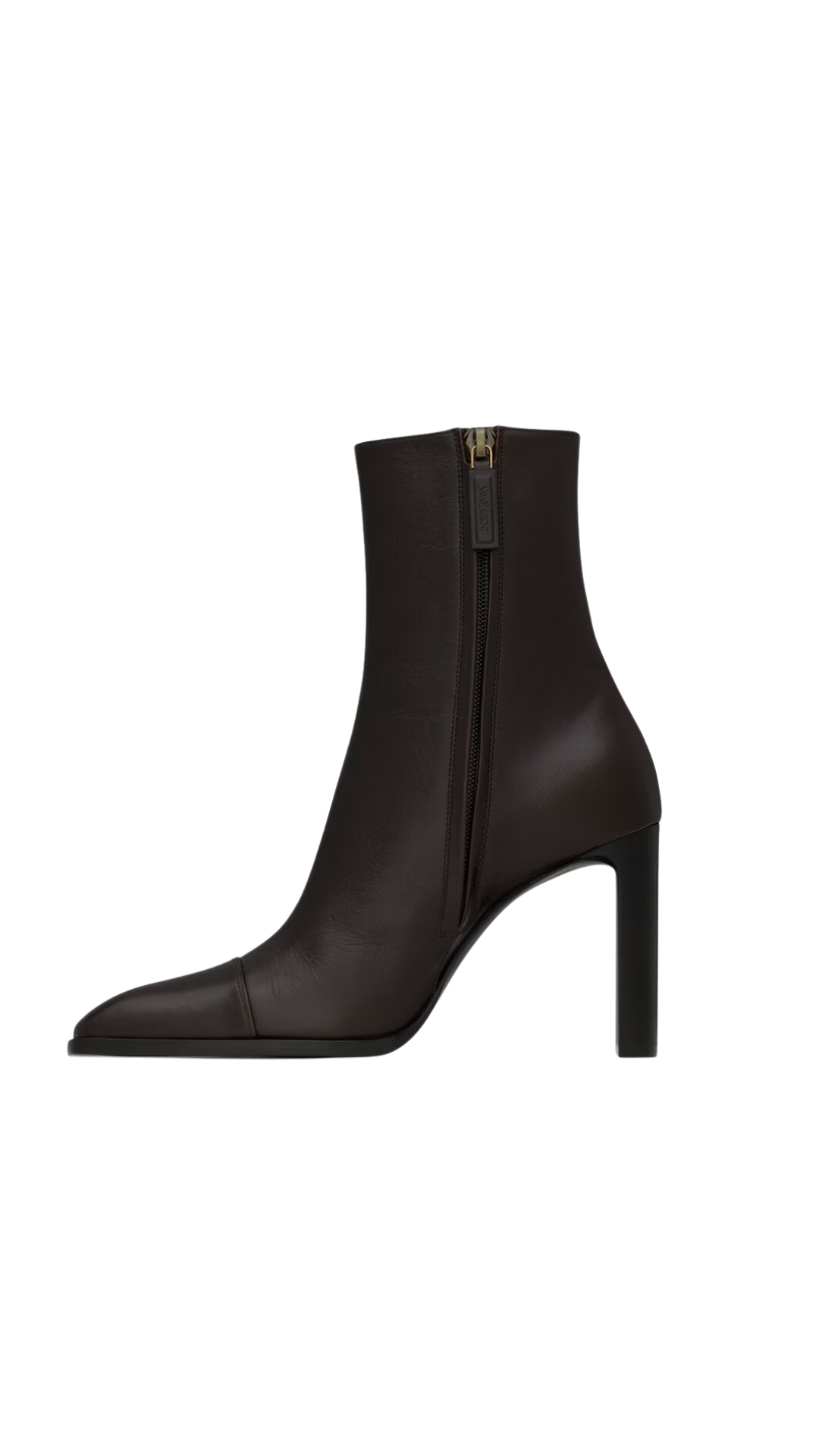 Venetia Booties in Brown Smooth Leather