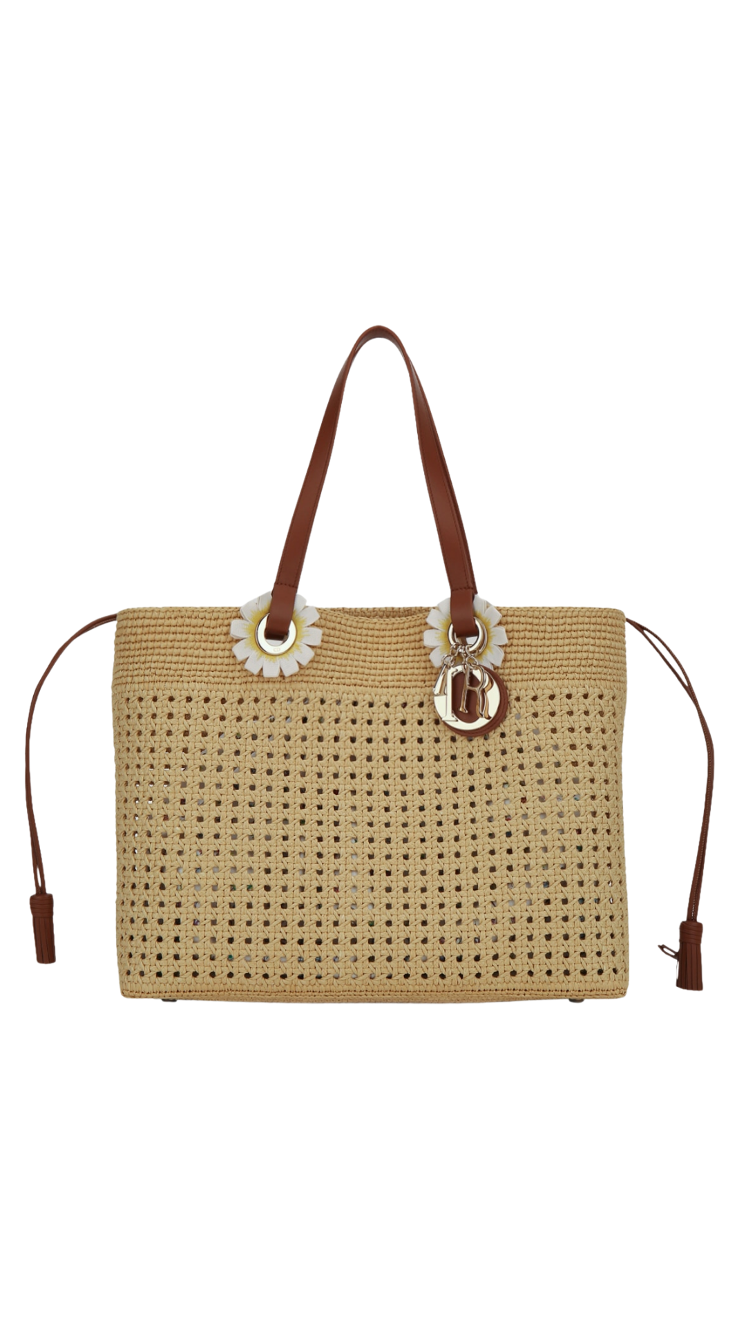 Dioriviera Flowers Tote Tote Bag in Brown Multi