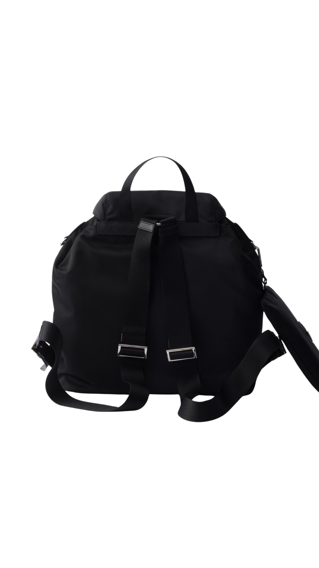 Medium Re-Nylon Backpack in Black