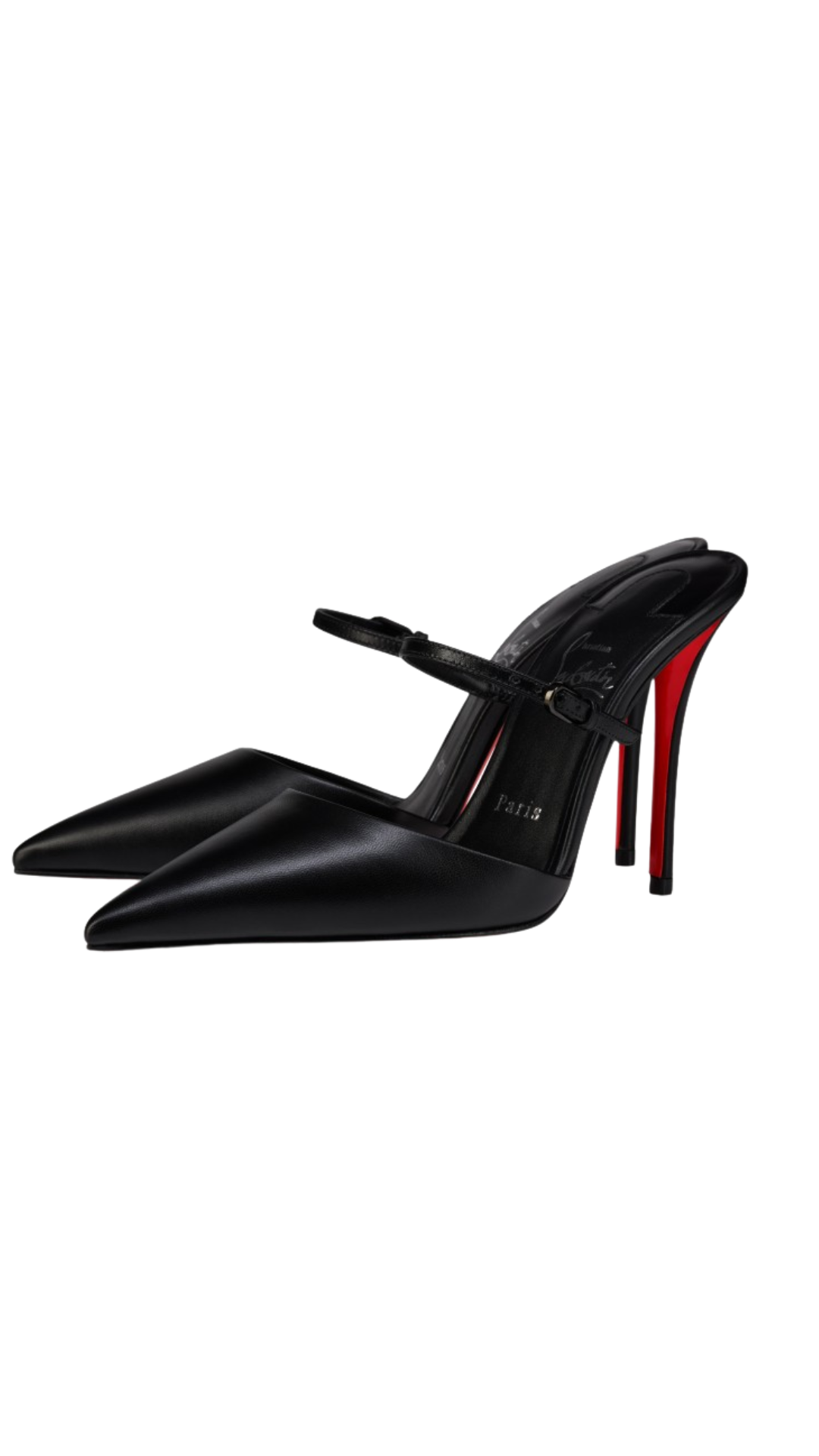 Milena Mule 100 mm Mules - Kid Leather - Black - Women