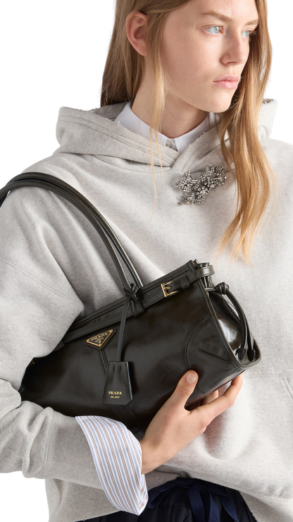 Bonnie Medium Leather Handbag in Forest