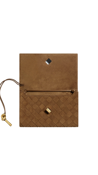 Andiamo Pouch on Dark Caramel Strap