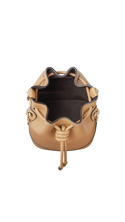 Mon Tresor in Cappuccino Leather Mini-Bag