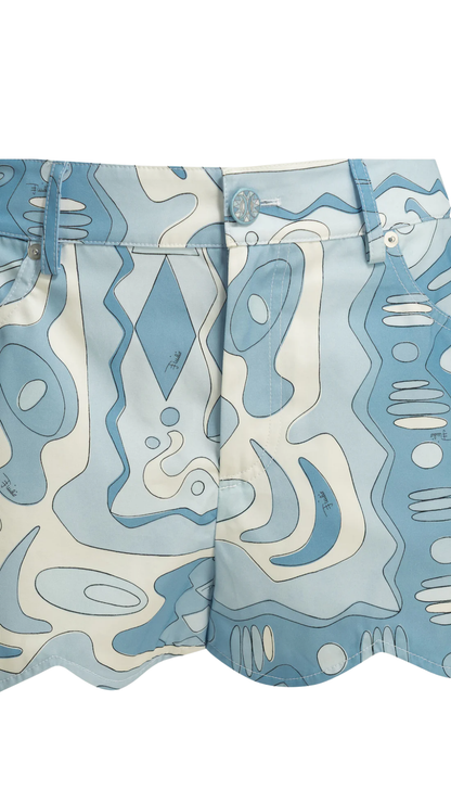 Five-Pocket Shorts in Blue