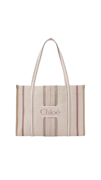 Woody Loop Tote Bag in Nude