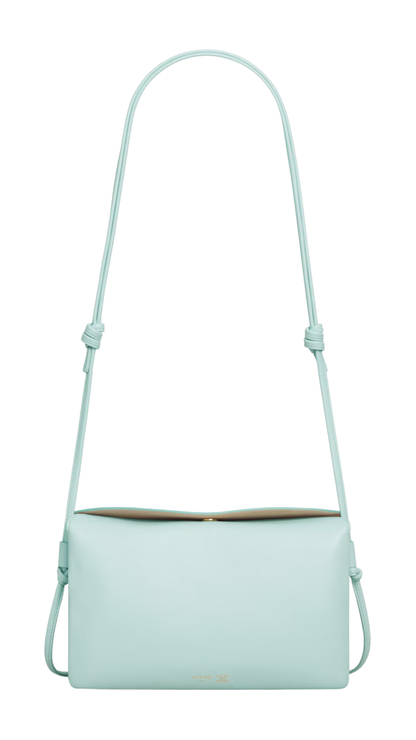 Trio Flap in Smooth Lambskin in Powder Blue
