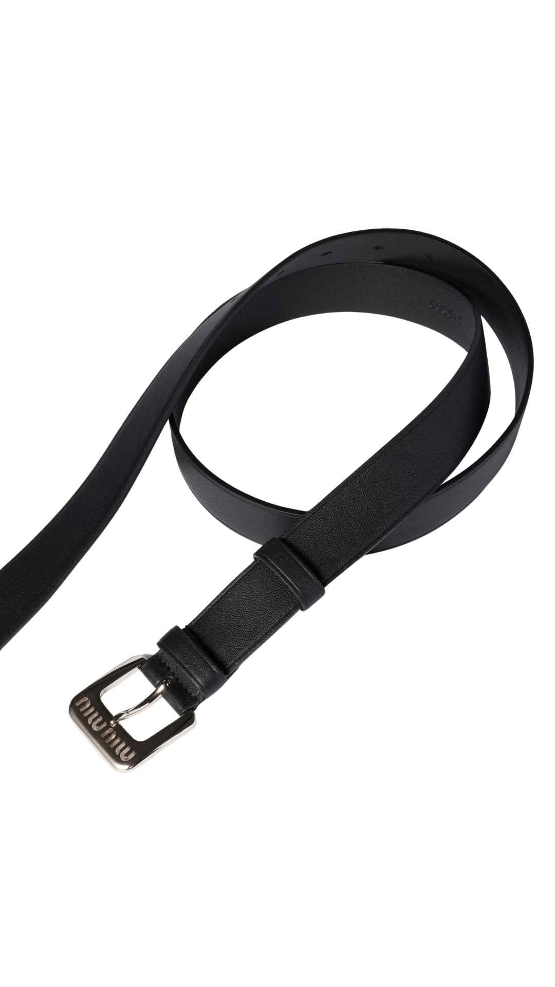Nappa Leather Belt in Black