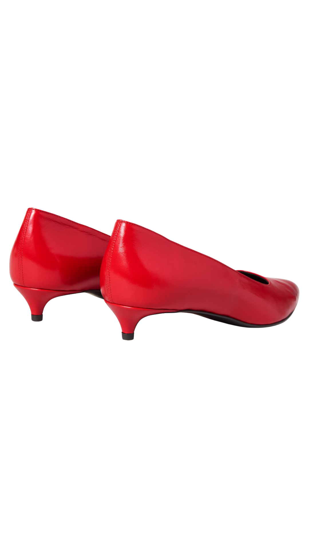 Kitten Pump in Chili Red Leather