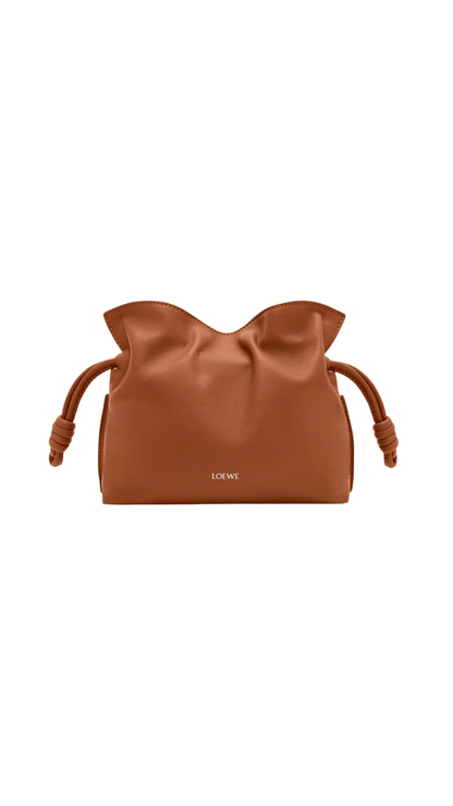 Mini Flamenco Clutch in Squirrel Nappa Calfskin