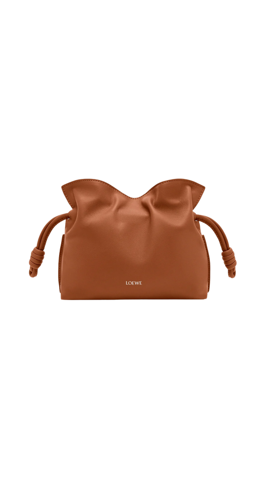 Mini Flamenco Clutch in Squirrel Nappa Calfskin