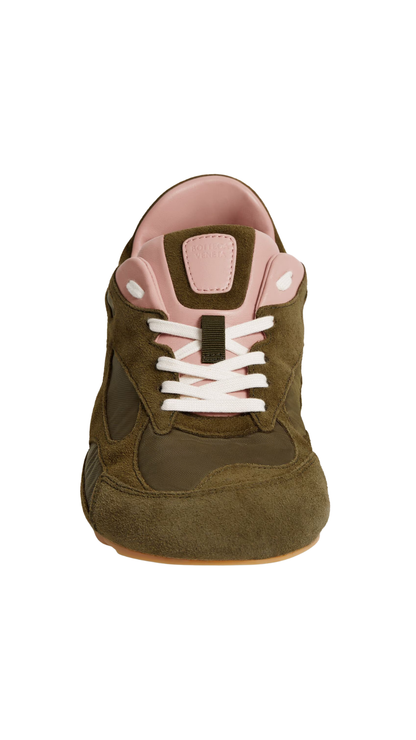 Orbit Flash Sneaker in Olive Oil/Terra Pink