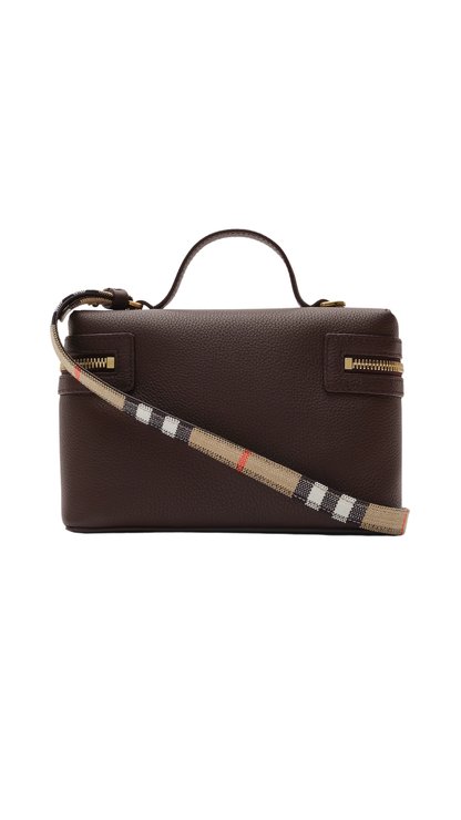 Bloomsbury Vanity Bag in Peat Brown/Sand Beige