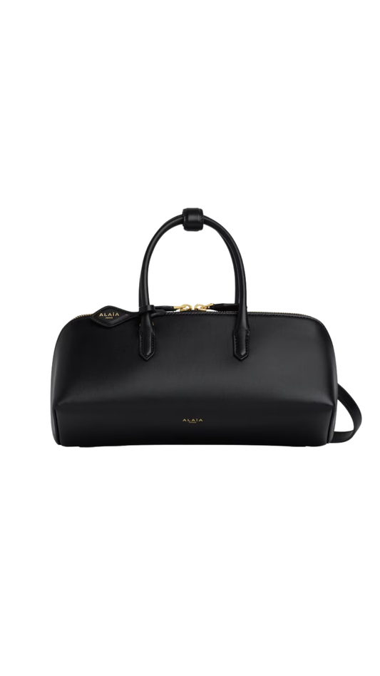 Delta Small Bag in Black Box Calfskin