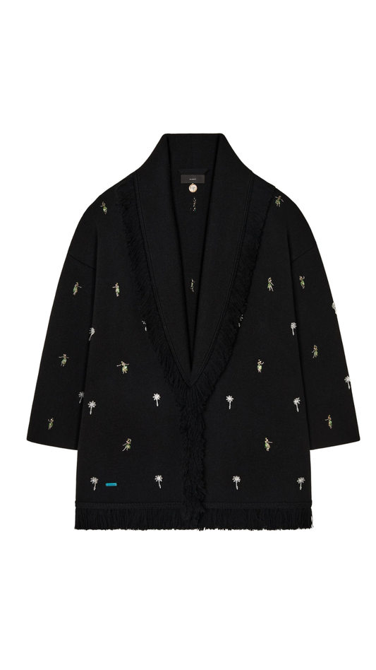 Dance With Me Cardigan in Black/Multicolor
