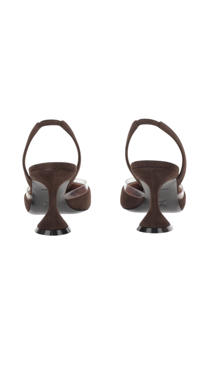 Slingback Lara in Dark Brown