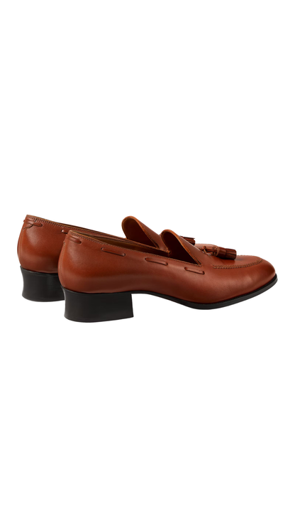 Serge Tassel Loafer in Glazed Honey