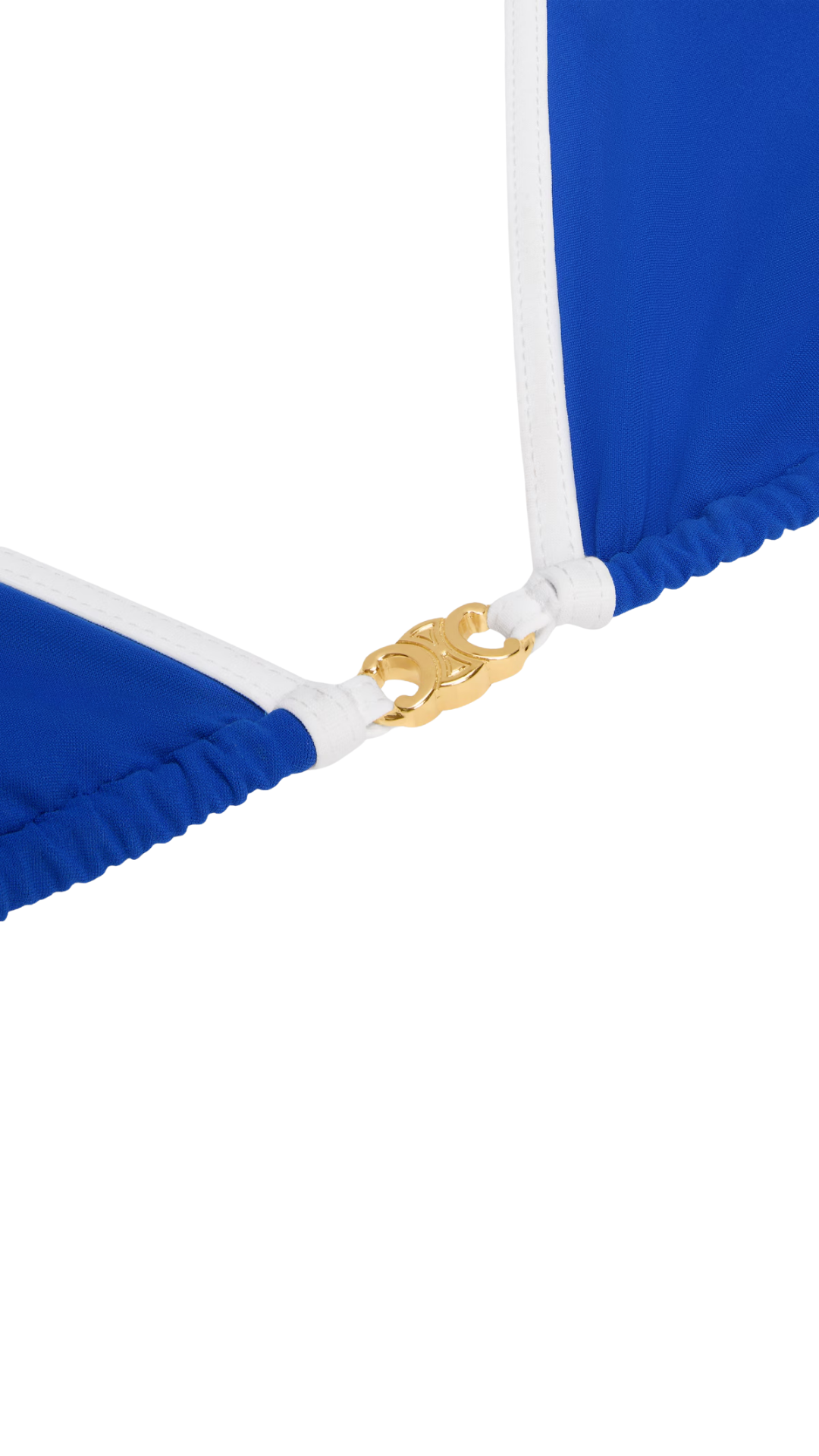Triomphe Triangle Top in Electric Blue Matte Jersey