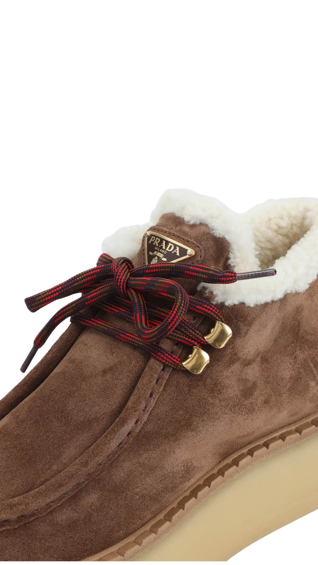 Lace-Up Ankle Boots in Brown