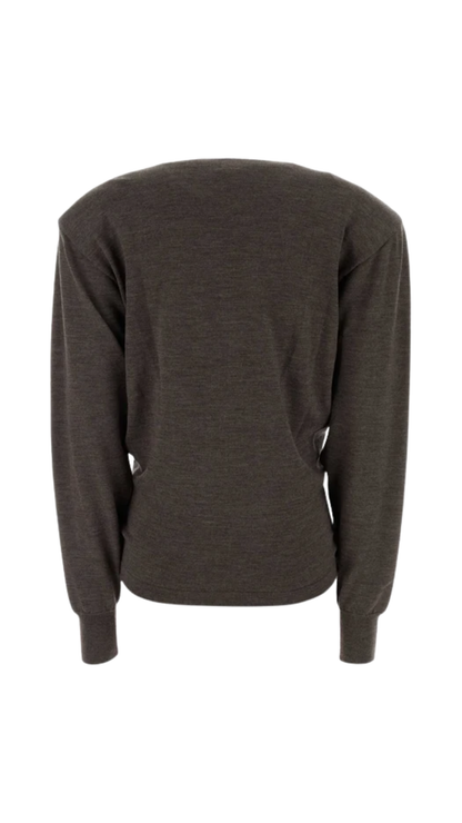 Knotted Sweater in Grey