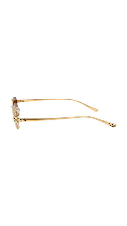 Panthère de Cartier Sunglasses in Gold/Grey