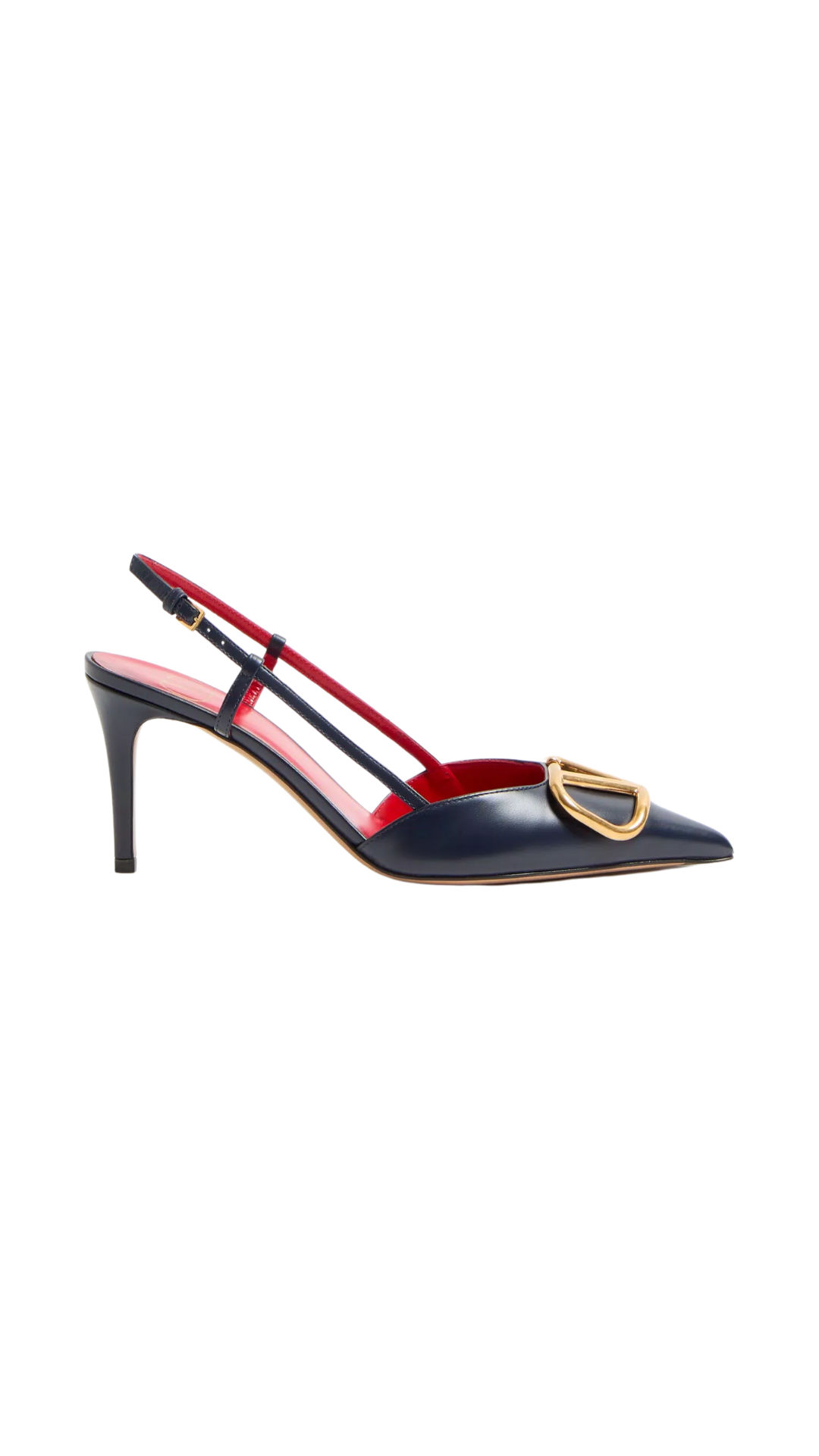 VLogo Signature Calfskin Slingback Pump in Black
