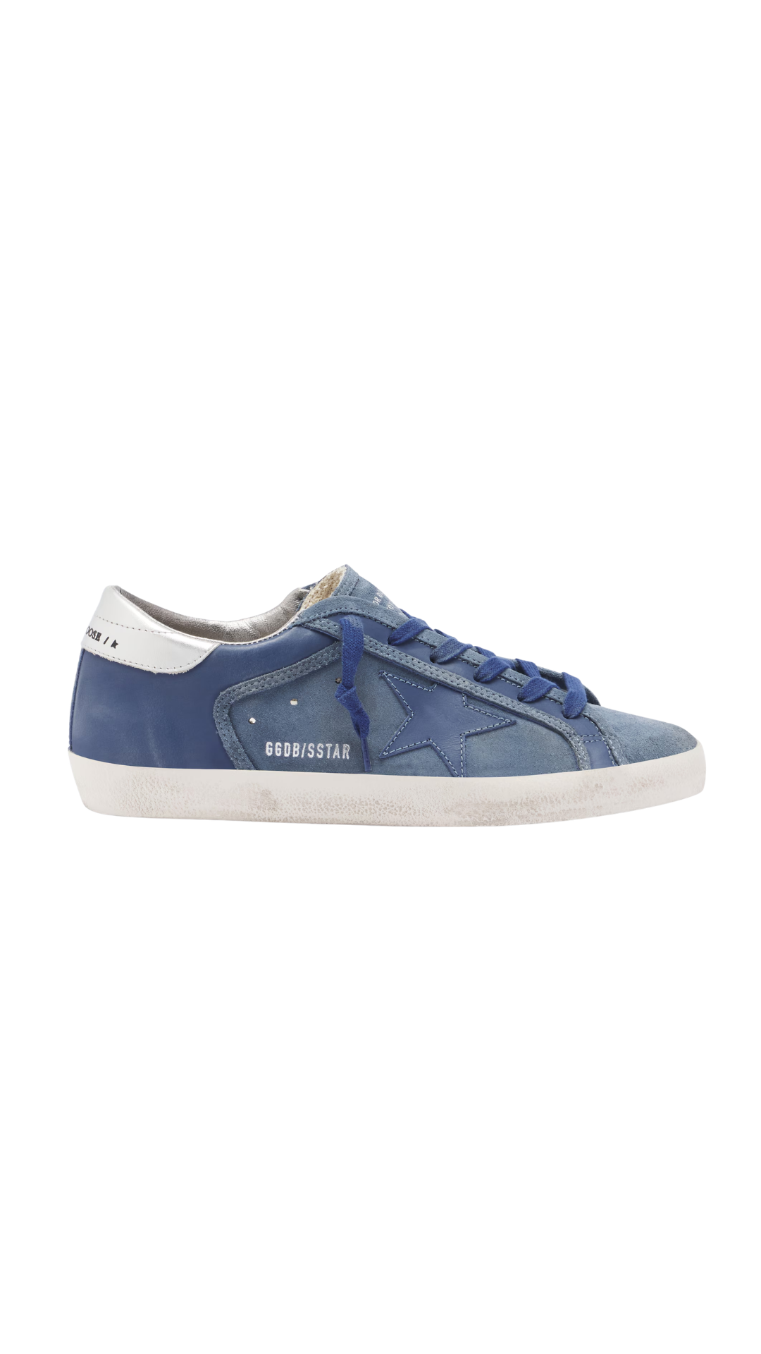 Super-Star Leather and Suede Sneakers in Blue