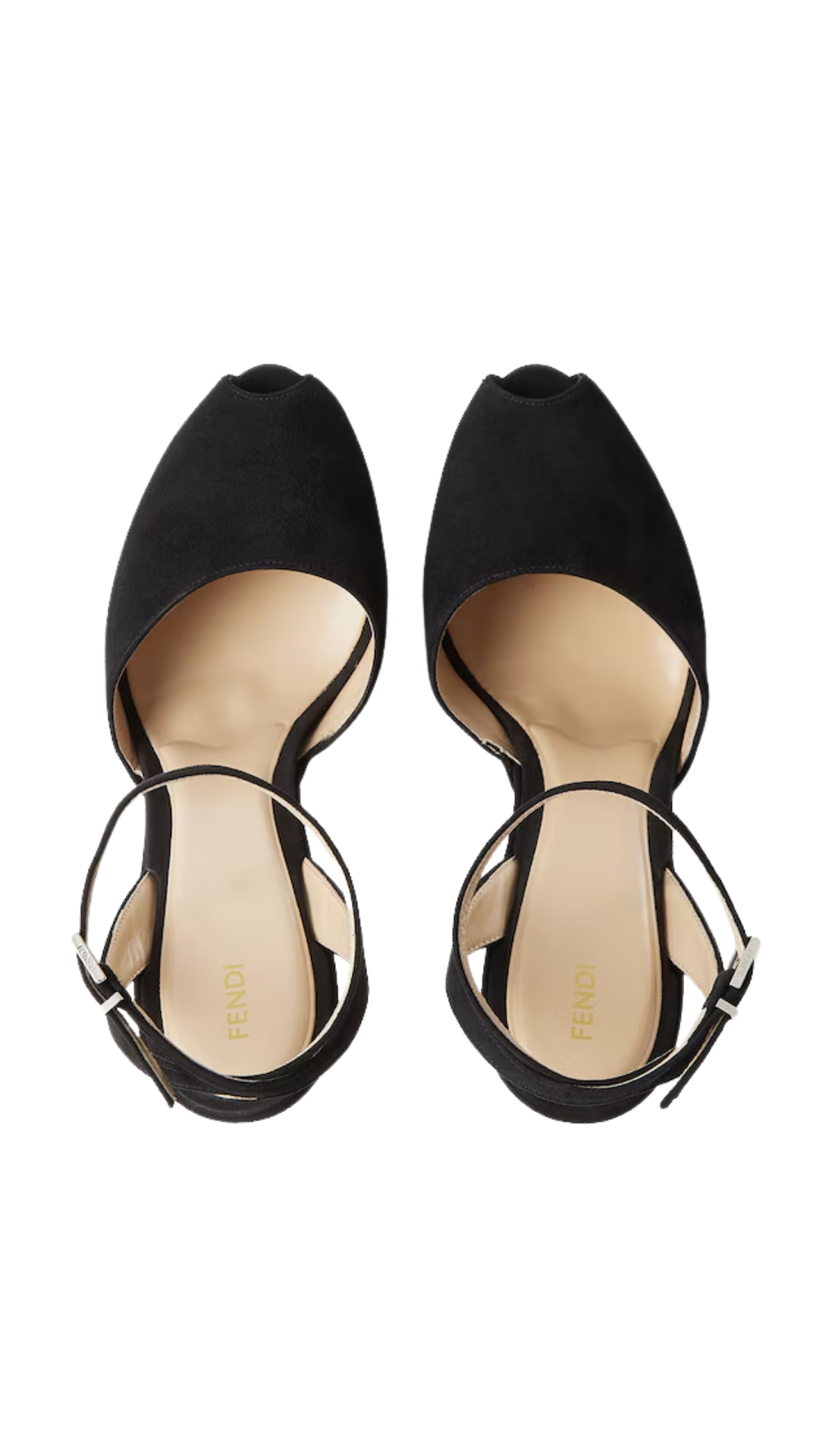 Illusion Black Suede Sandals