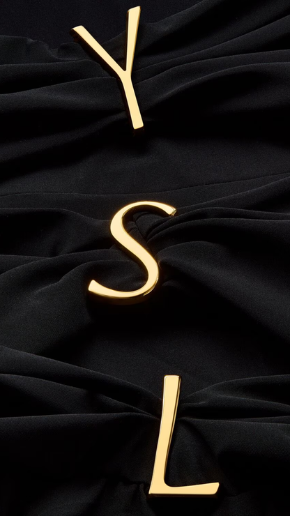 YSL Strapless Swimsuit in Black