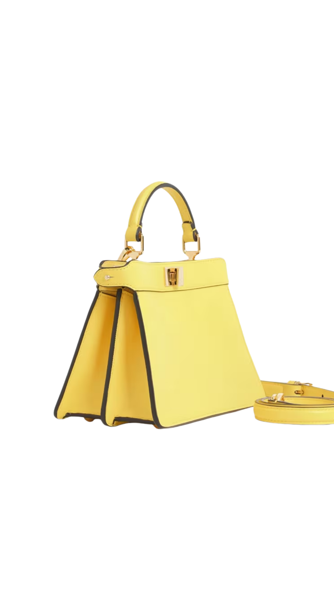 Peekaboo ISeeU Petite in Broom Yellow Leather Bag