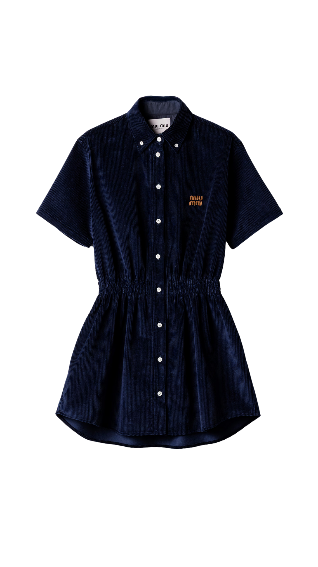 Corduroy Dress in Navy
