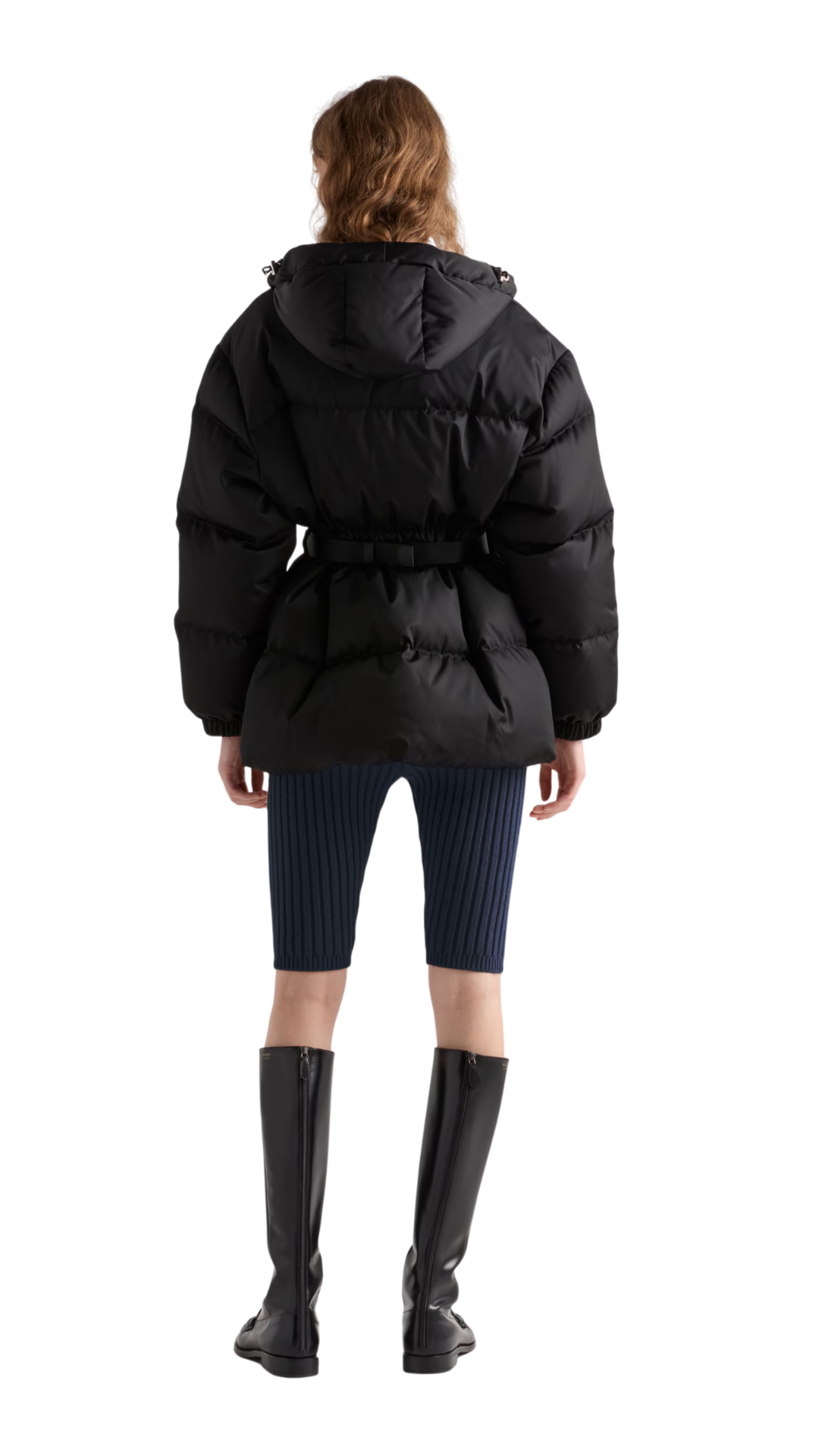 Re-Nylon Down Jacket in Black
