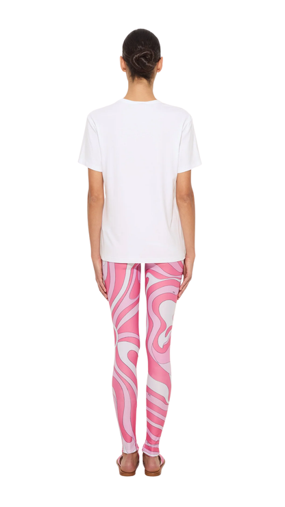 Marmo Print Leggings in Pink