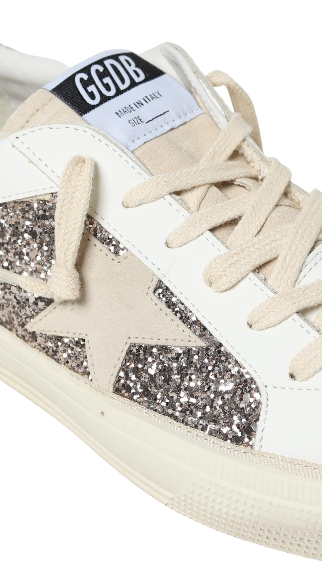 Super-Star Glitter with Suede and Leather