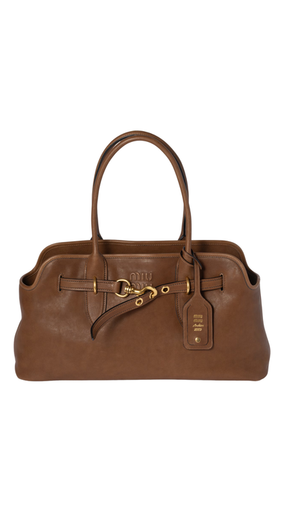 Aventure Nappa Leather in Oak Bag
