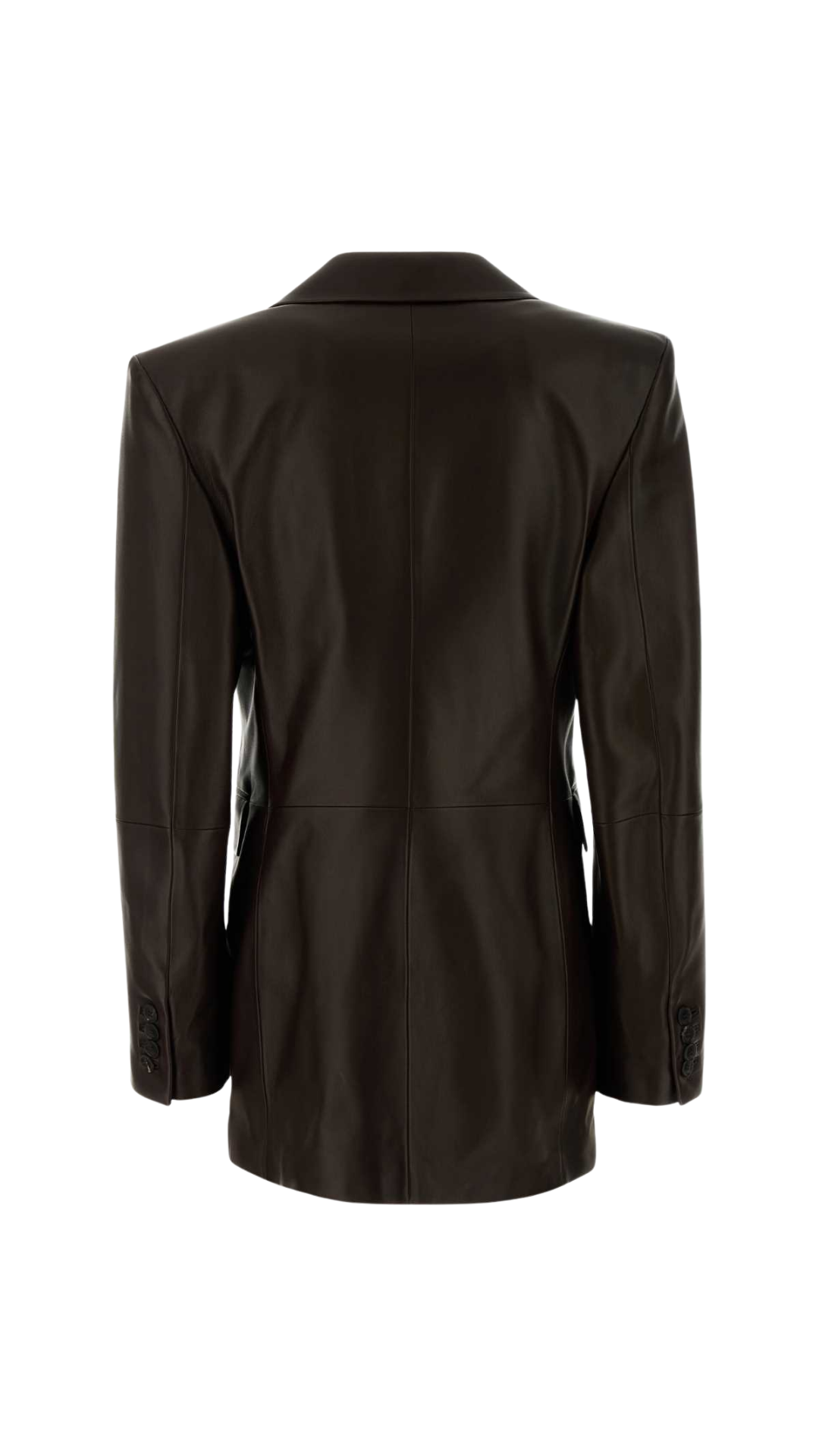 Tailored Jacket in Brown Leather