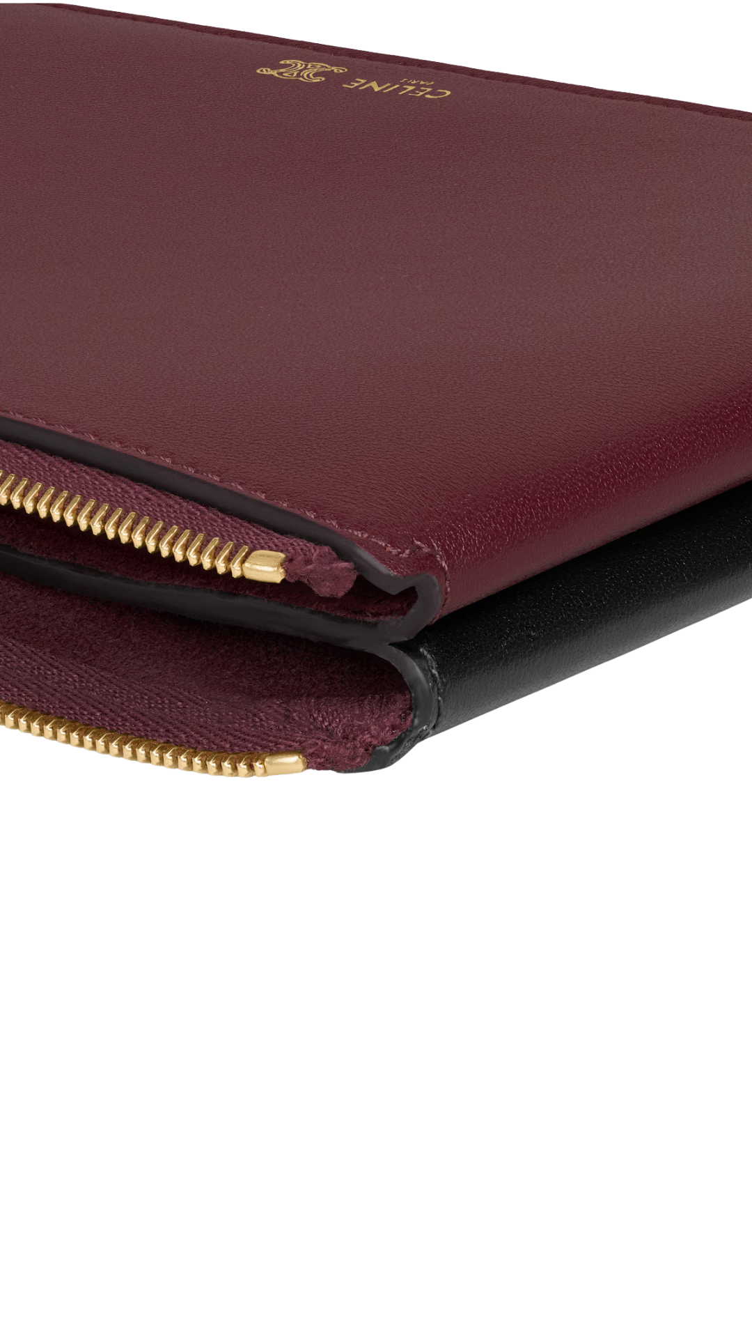 Duo Pouch in Syrah / Black Lambskin