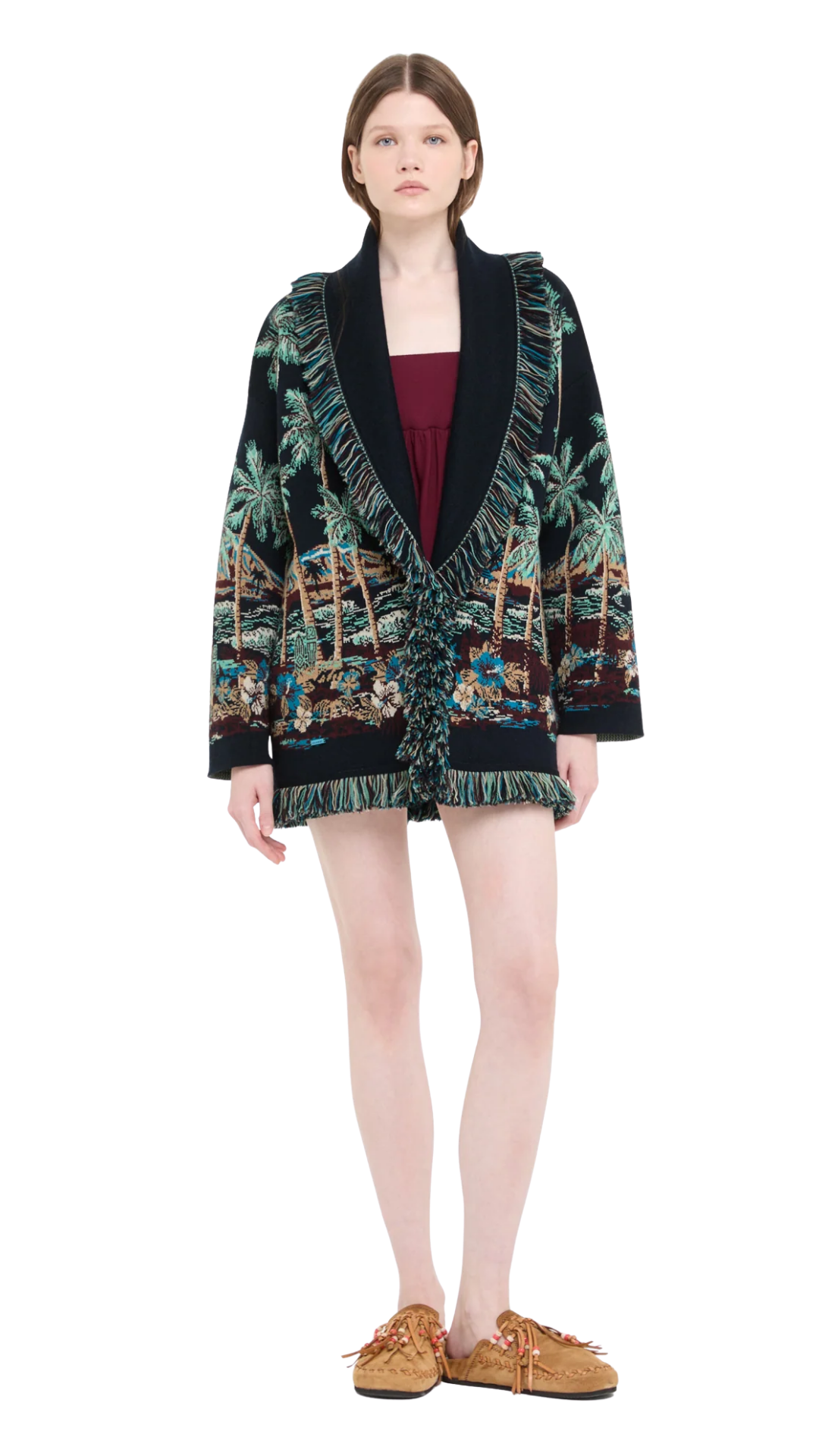 Diamond Head Cardigan in Midnight Blue/Multicolor