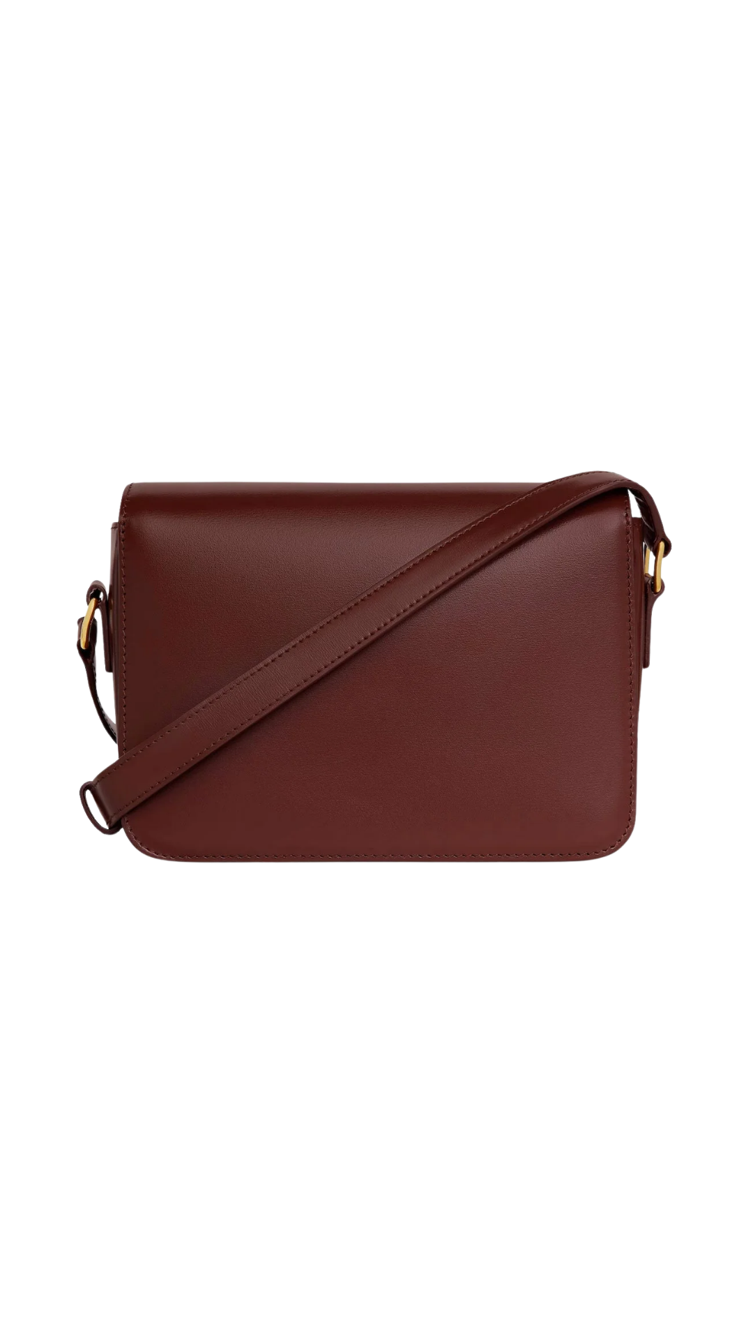 Teen Triomphe Bag in Brown Shiny Calfskin