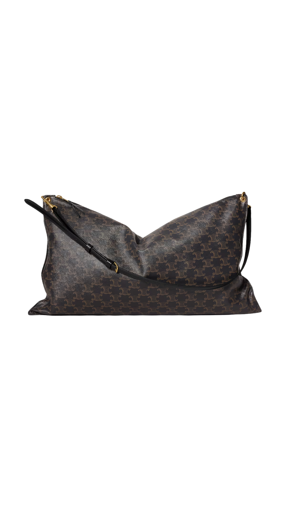 Pillow Bag in Black Toile Triomphe