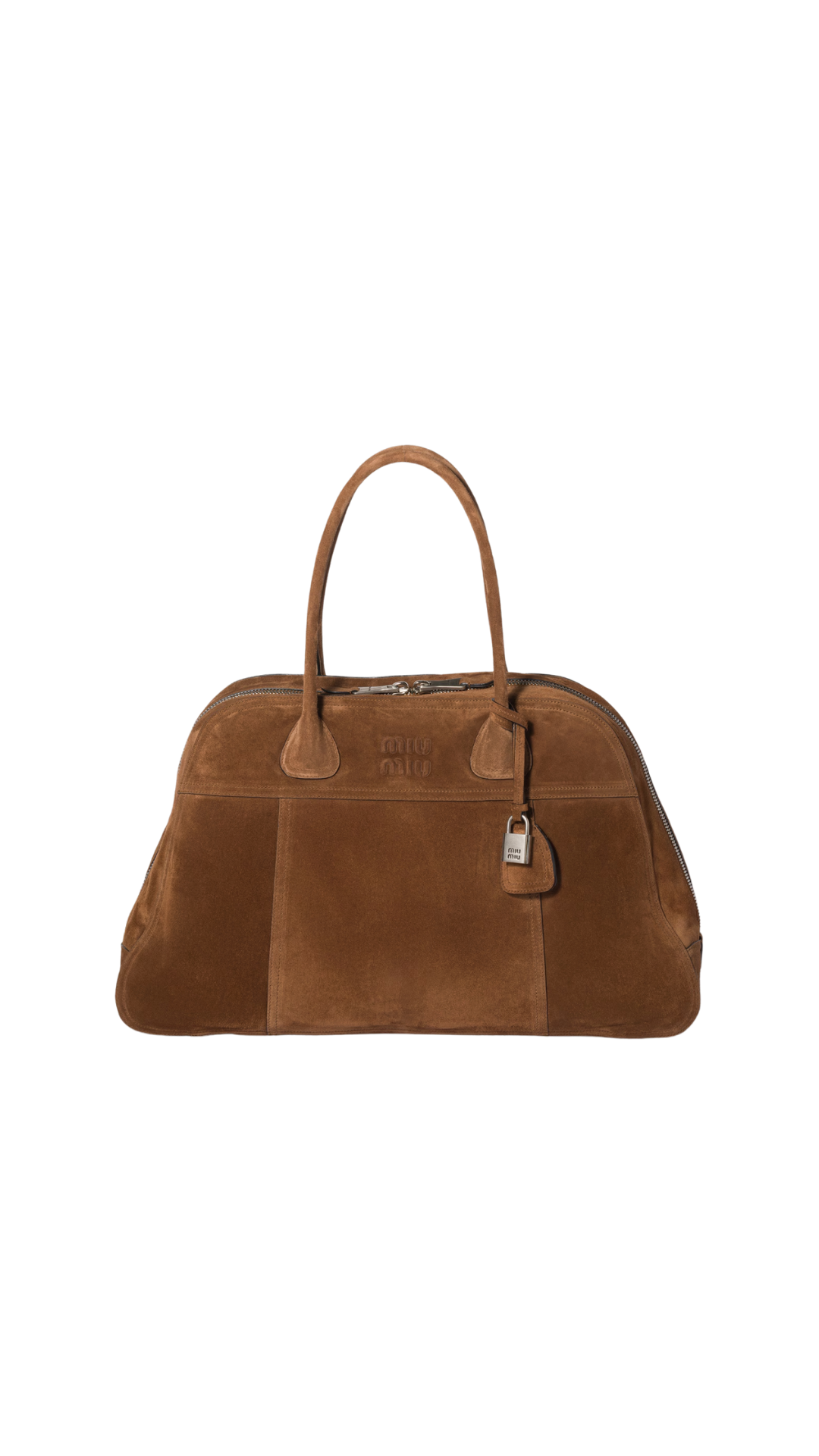 Suede Bag in Cocoa Brown