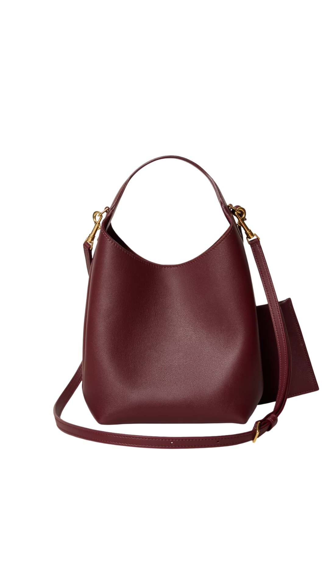 Small Hobo in Syrah Supple Smooth Calfskin