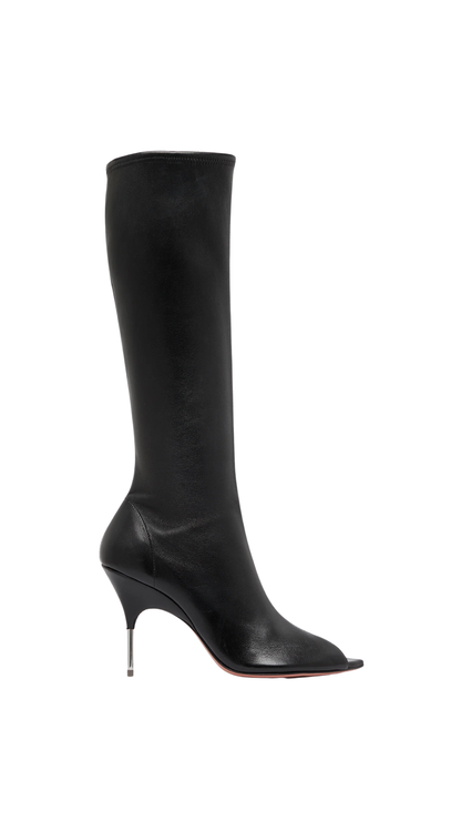 Bruna Stretch Boot 95 Black Stretch Nappa