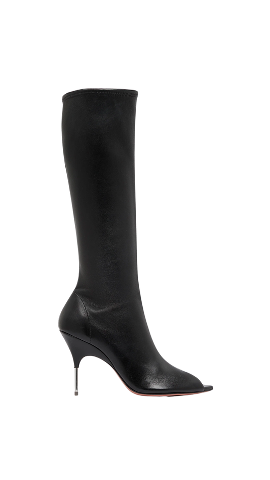 Bruna Stretch Boot 95 Black Stretch Nappa