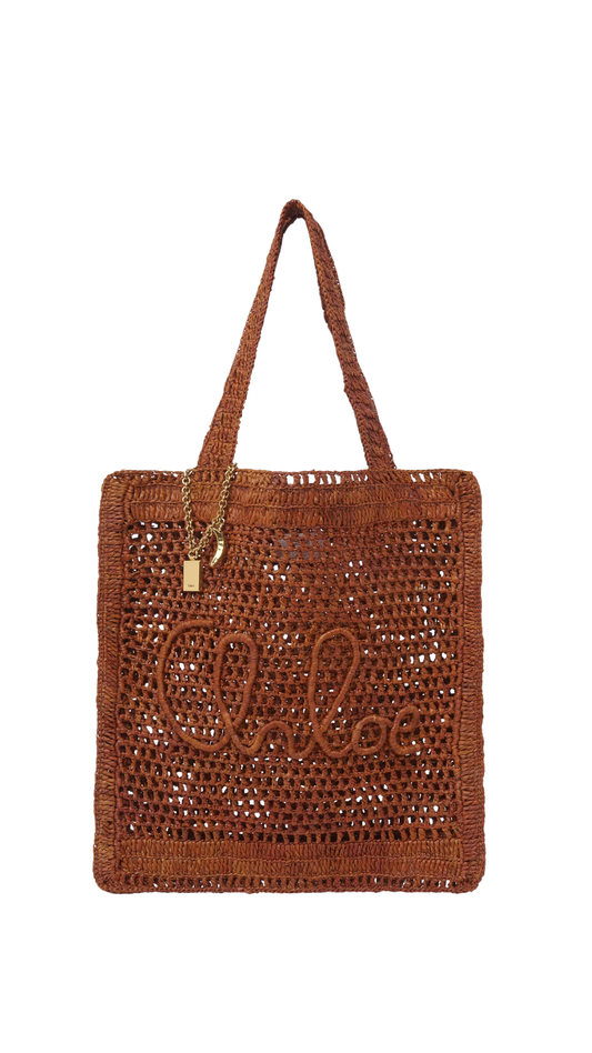 Summer Banana Tote Bag in Clay Brown