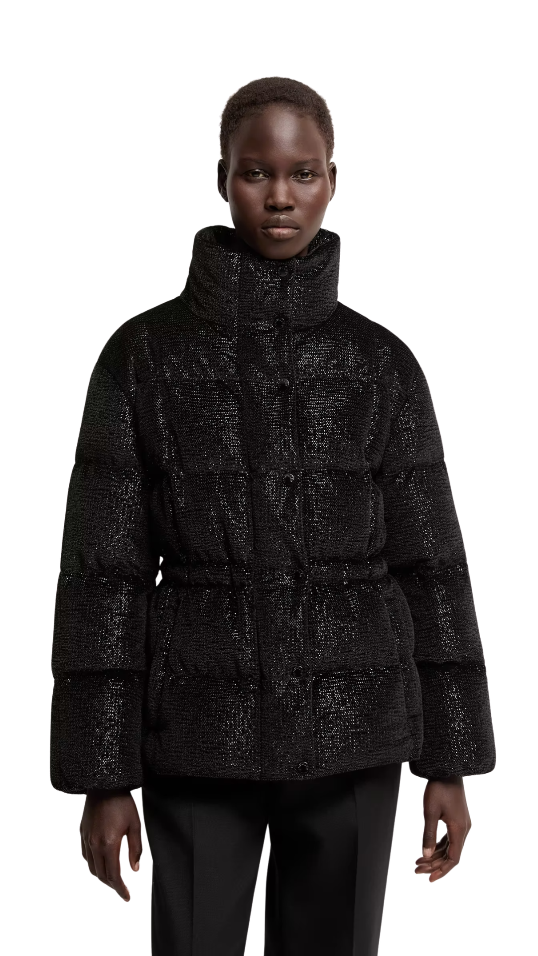 Mouettes Short Down Jacket in Black