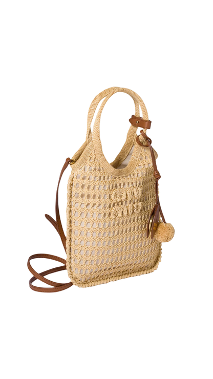 Ivy Crochet Handbag in Natural