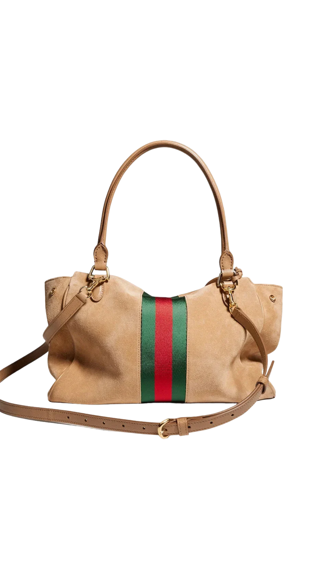 Paparazzo Medium Top Handle Bag in Sand Suede