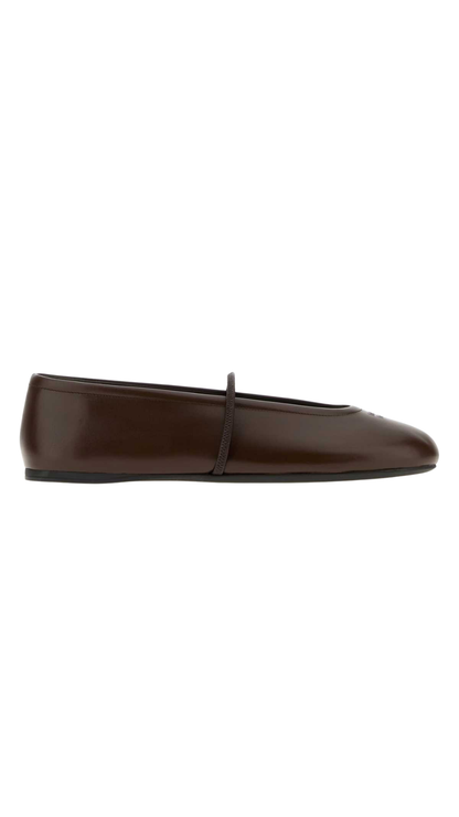 Ballet Flats in Dark Brown