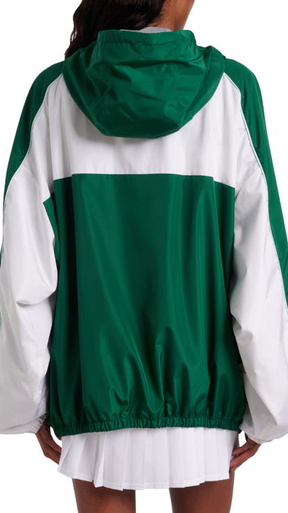 Miu Miu x New Balance Poplin Track Jacket in Green