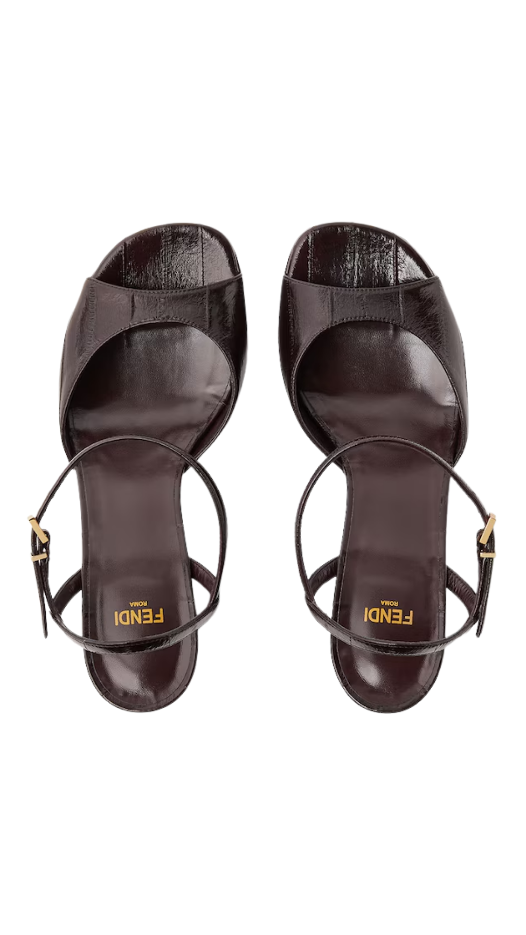 Fendi Arco in Brown Hagfish High-Heeled Sandals